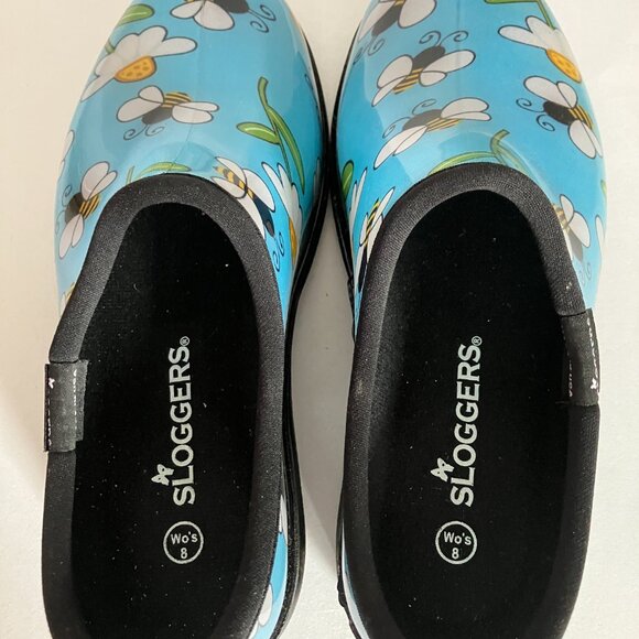 Sloggers Waterproof Bees and Flowers Shoes Size 8-Great Condition - Picture 4 of 7